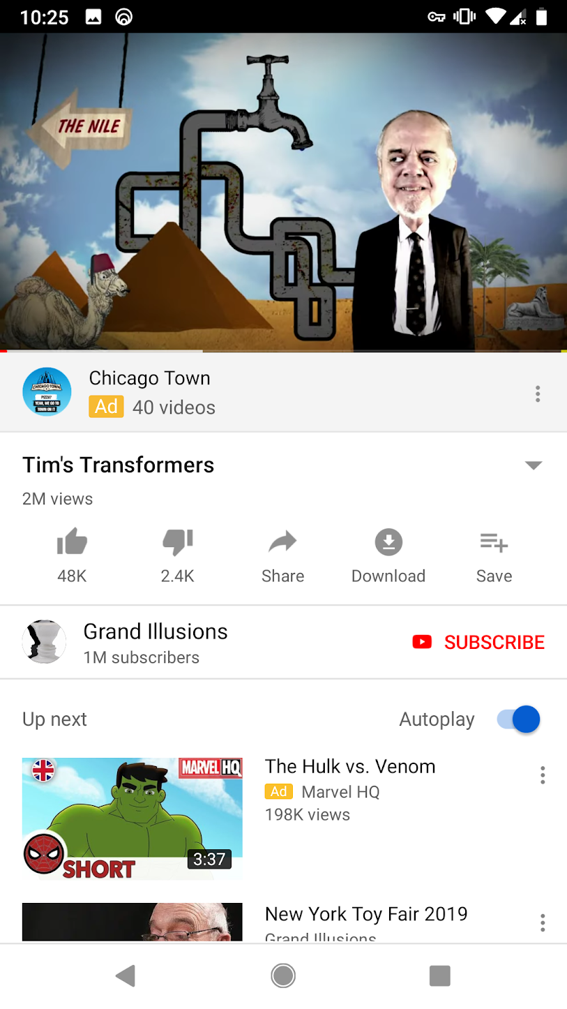 The current comments layout in the YouTube Android app.