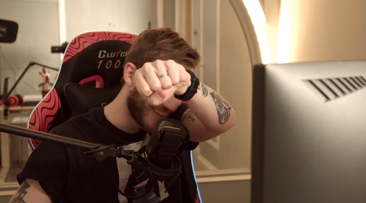 PewDiePie closed out his send-off video with one final Brofist (YouTube - PewDiePie)