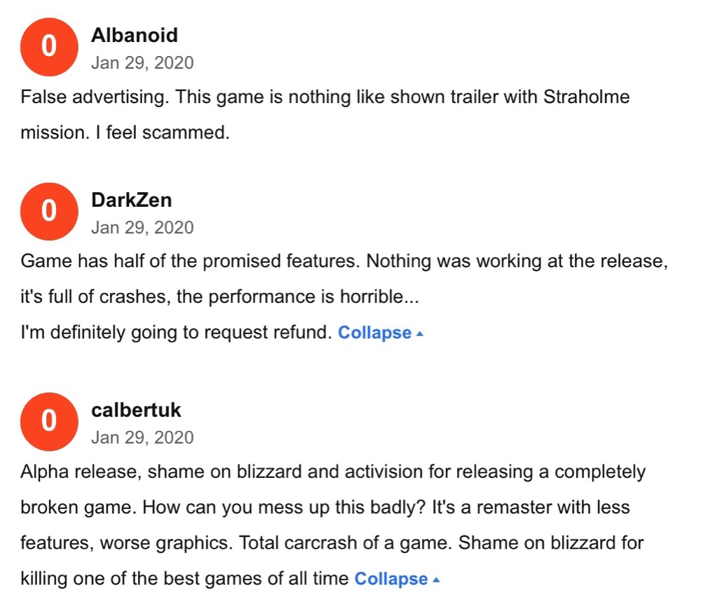 Metacritic User Reviews are taking issue with the game being “completely broken,” having “half of the promised features,” and being “nothing like shown in the trailer”