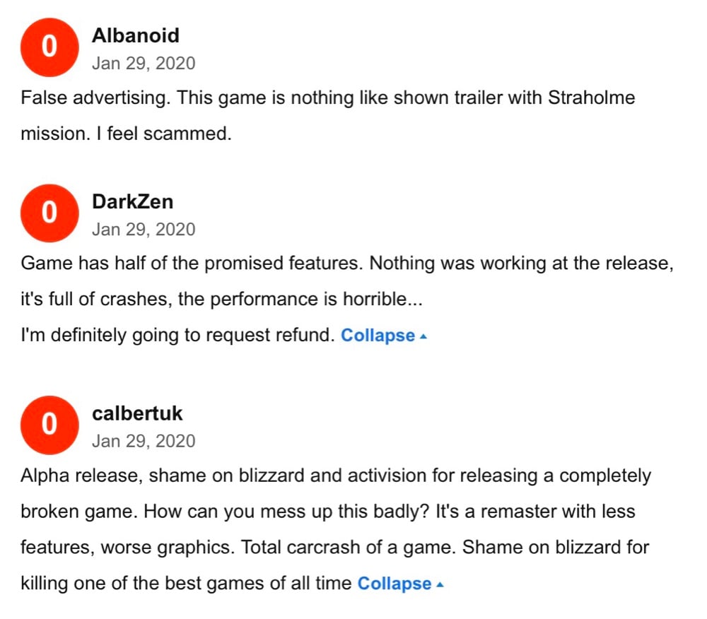 Metacritic User Reviews are taking issue with the game being “completely broken,” having “half of the promised features,” and being “nothing like shown in the trailer”