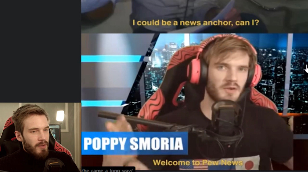 Pew News was a regular show on PewDiePie’s YouTube channel before he took his break (YouTube - PewDiePie)