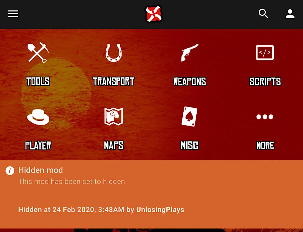 The Red Dead Redemption 2 Hot Coffee mod has been “hidden” on NexusMods