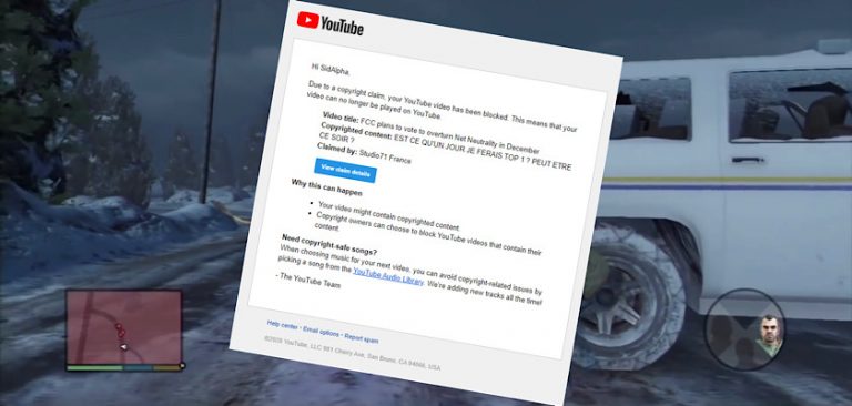 Youtuber Sidalpha Hit With Bogus Copyright Claim From Studio71 France On His Own Gta 5 Footage