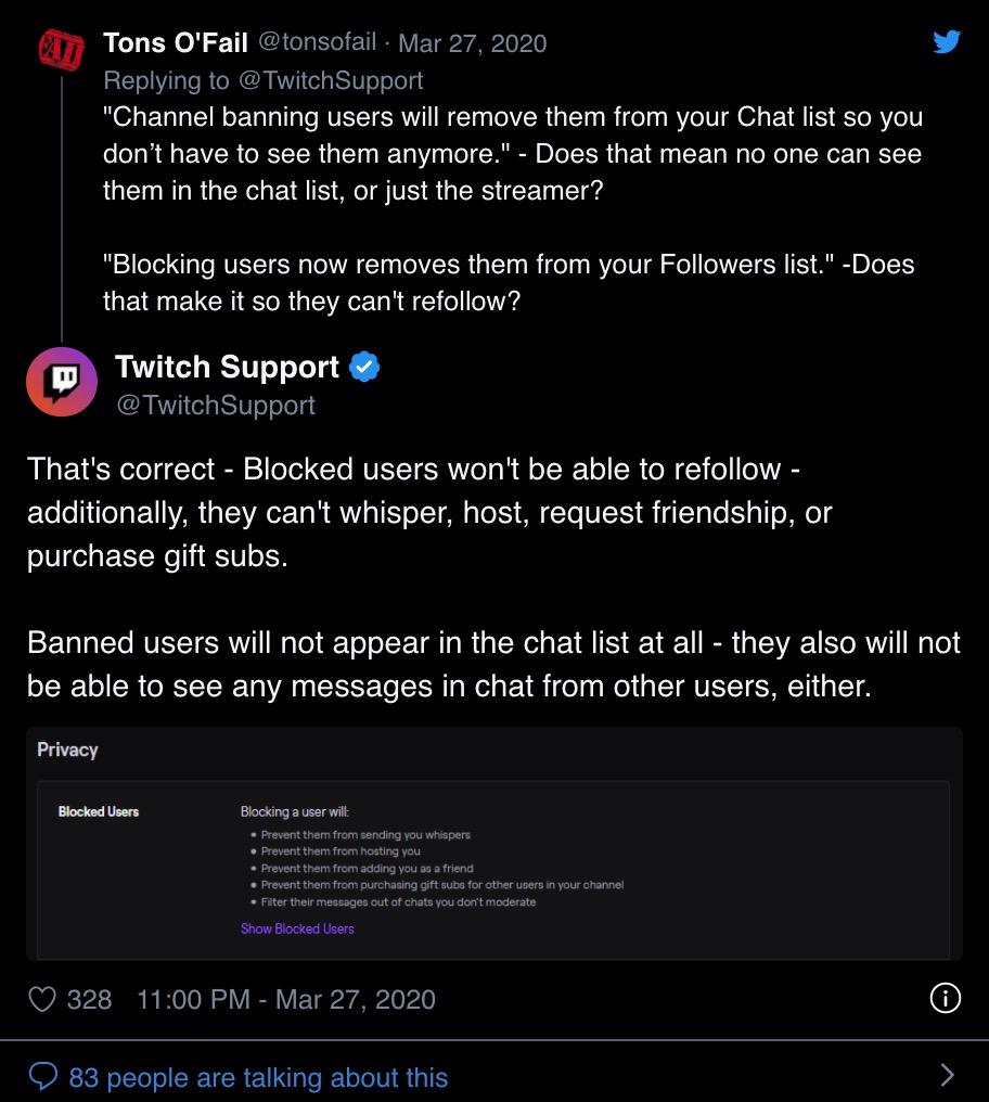 Twitch Chat Ban