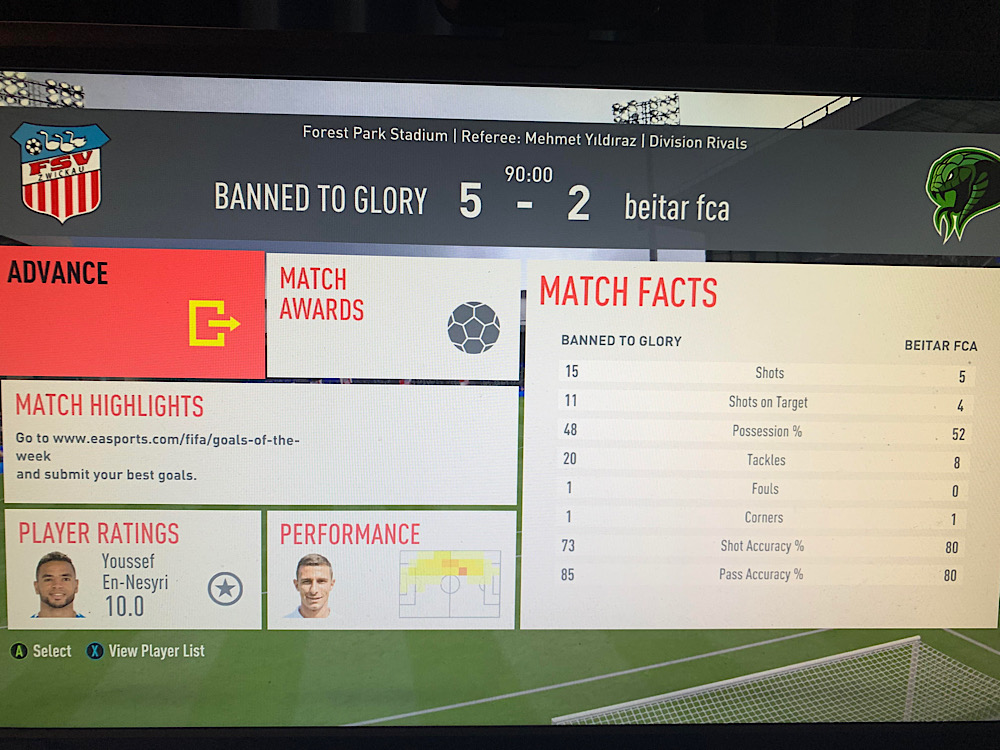 Kurt finished his last game on FIFA with a 5-2 victory (Twitter - @Kurt0411Fifa)