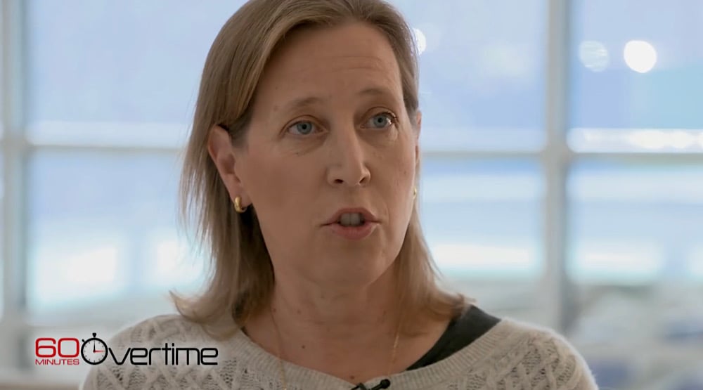 Susan Wojcicki told 60 Minutes Overtime that YouTube won’t recommend YouTubers for breaking news (YouTube - 60 Minutes Overtime)