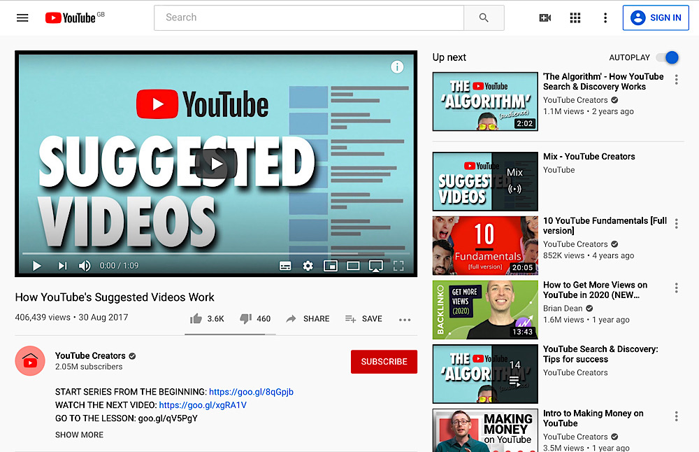 The US Copyright Office argues that YouTube recommendations may be “beyond what Congress intended” when crafting DMCA safe harbor (YouTube Creators)