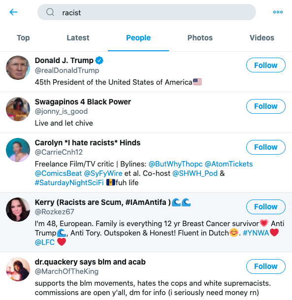 advanced twitter search trump