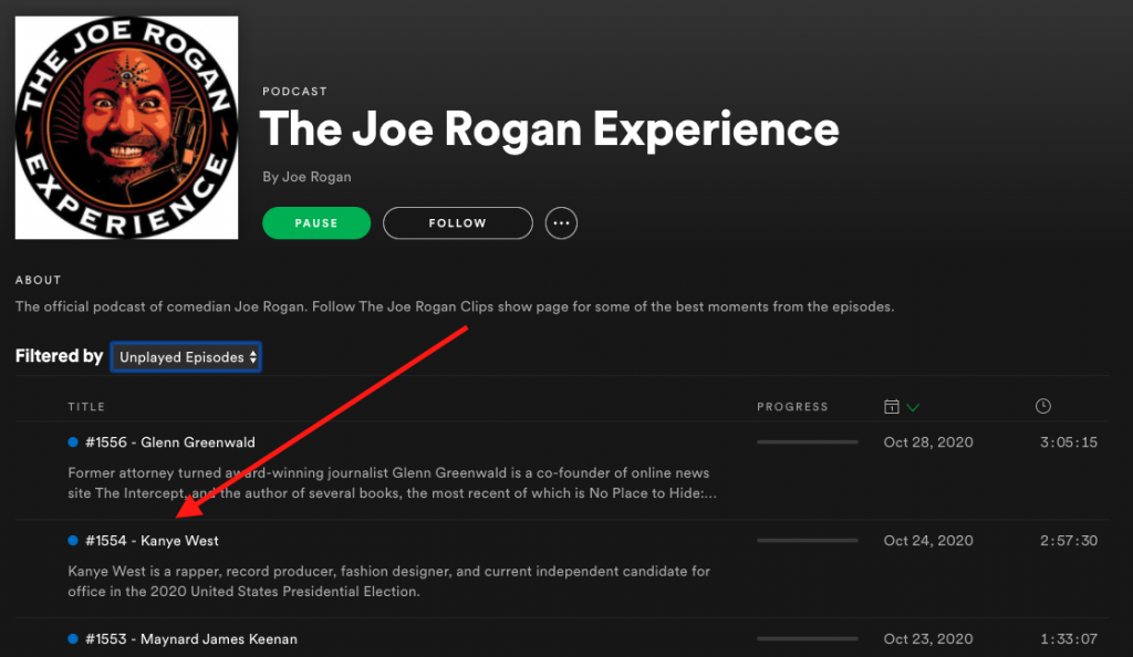 joe rogan spotify episodes removed