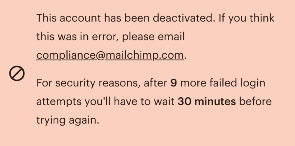 Mailchimp sent this message to SGTreport (Twitter - @SGTreport)