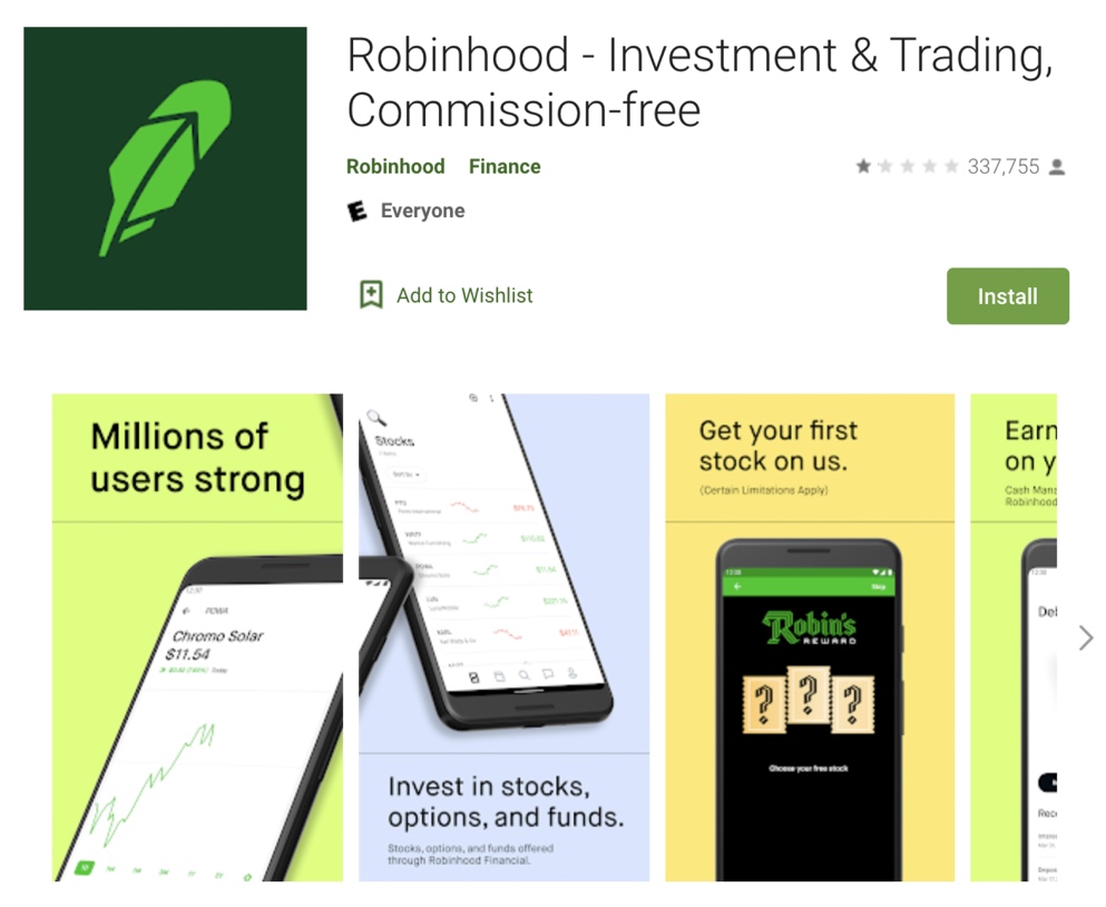 Robinhood's overall Google Play rating dropped to 1 star after it banned trades on GameStop and other trending stocks 