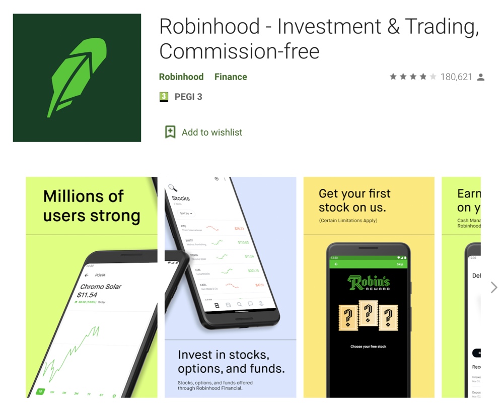 Robinhood's overall Google Play rating increased to 3.5 stars after Google purged over 100,000 reviews