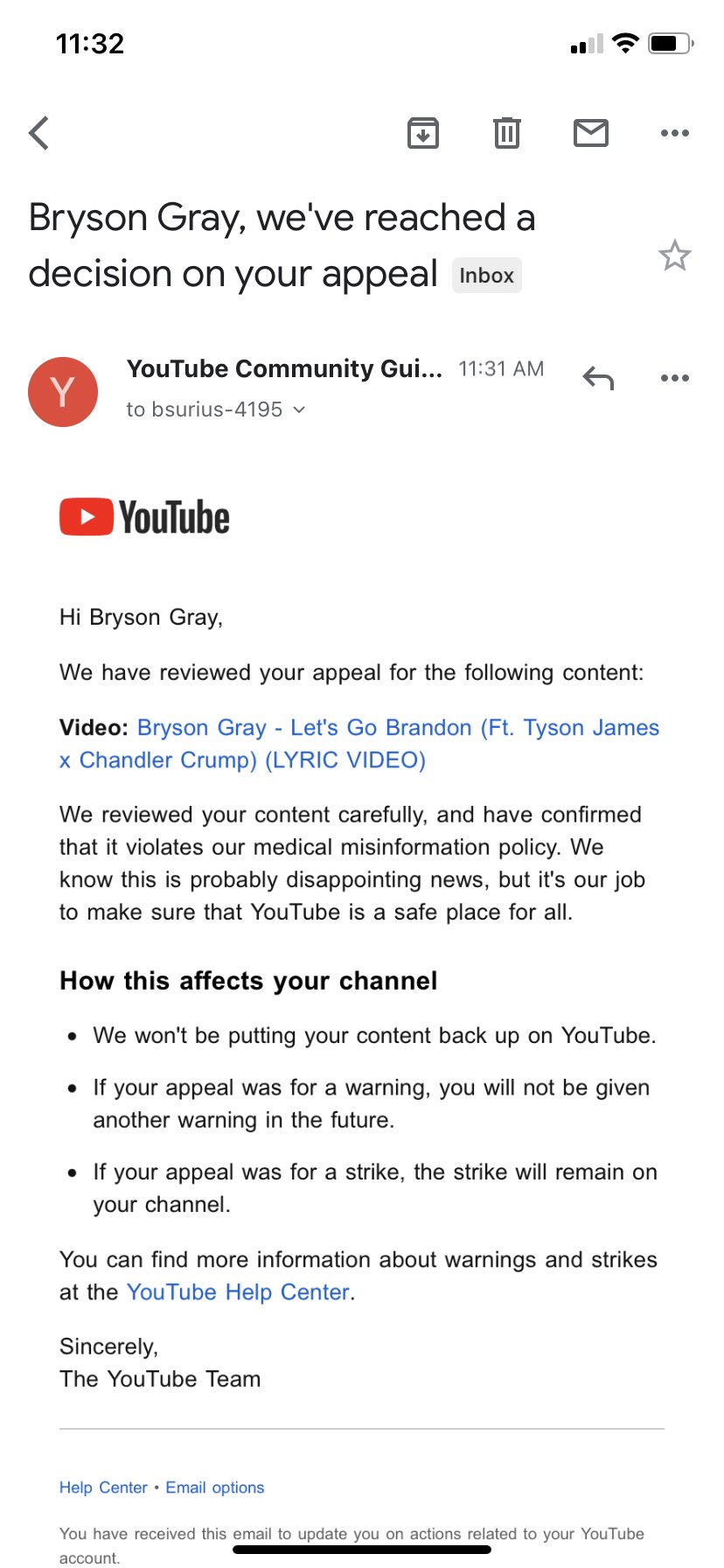 Youtube Deletes Let S Go Brandon Rap Track