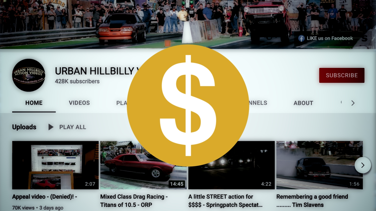 YouTube demonetizes popular drag racing channel Urban Hillbilly Videos, rejects appeal