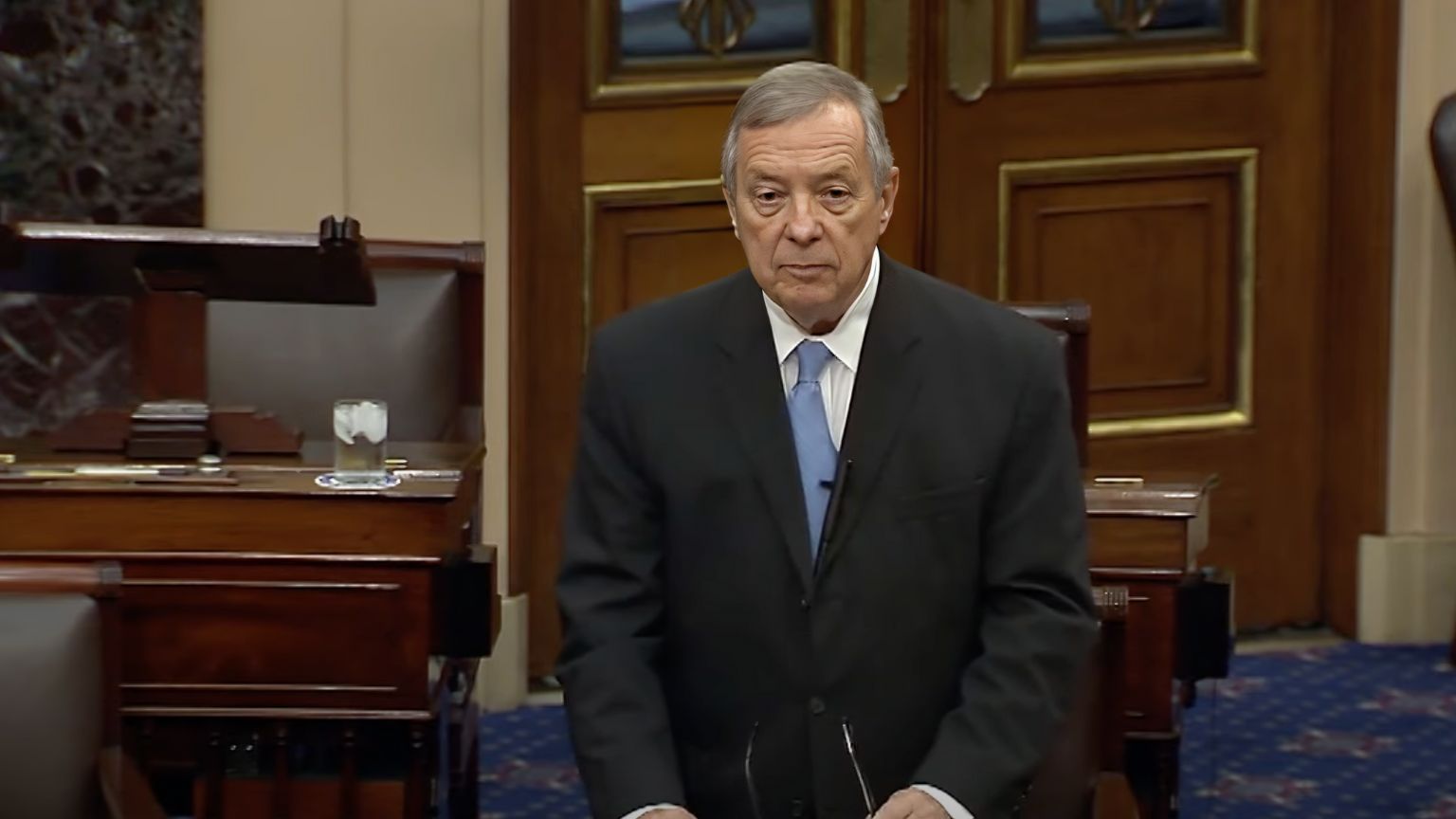 Senator Dick Durbin says free speech doesn’t protect “misinformation” that downplays political violence
