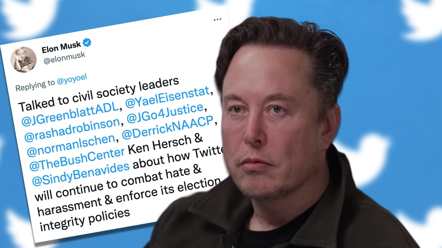 Elon Musk consults with ADL and other pressure groups on combatting “hate” and preserving “election integrity”