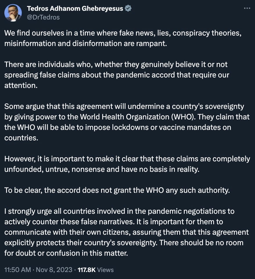 WHO Pandemic Treaty