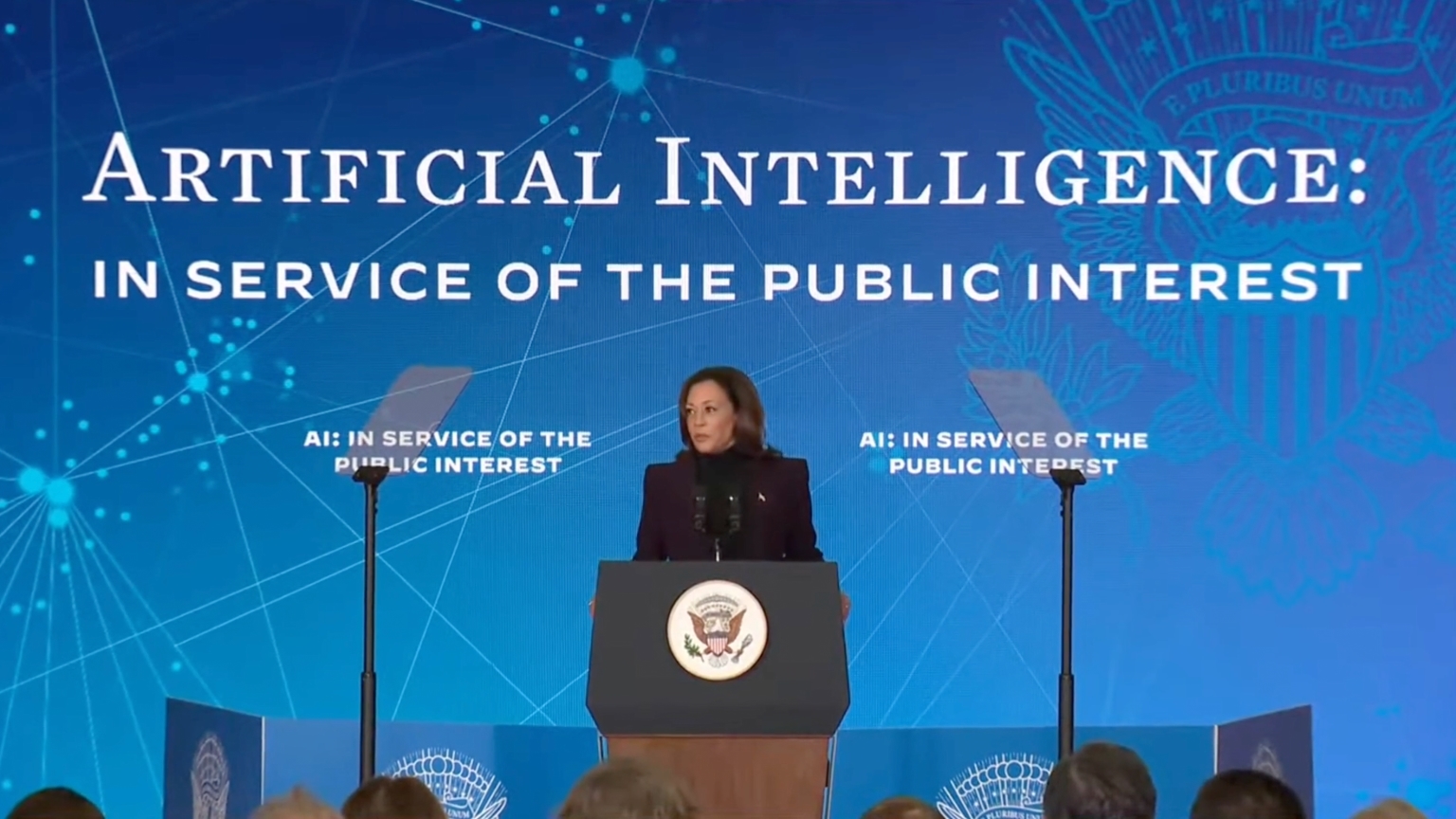 VP Kamala Harris Suggests “AI-Enabled Mis- and Disinformation” Is an “Existential” Threat to Democracy