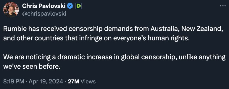 Rumble Defies Global Censorship Trends, Takes Stand Against New Zealand’s Free Speech Crackdown