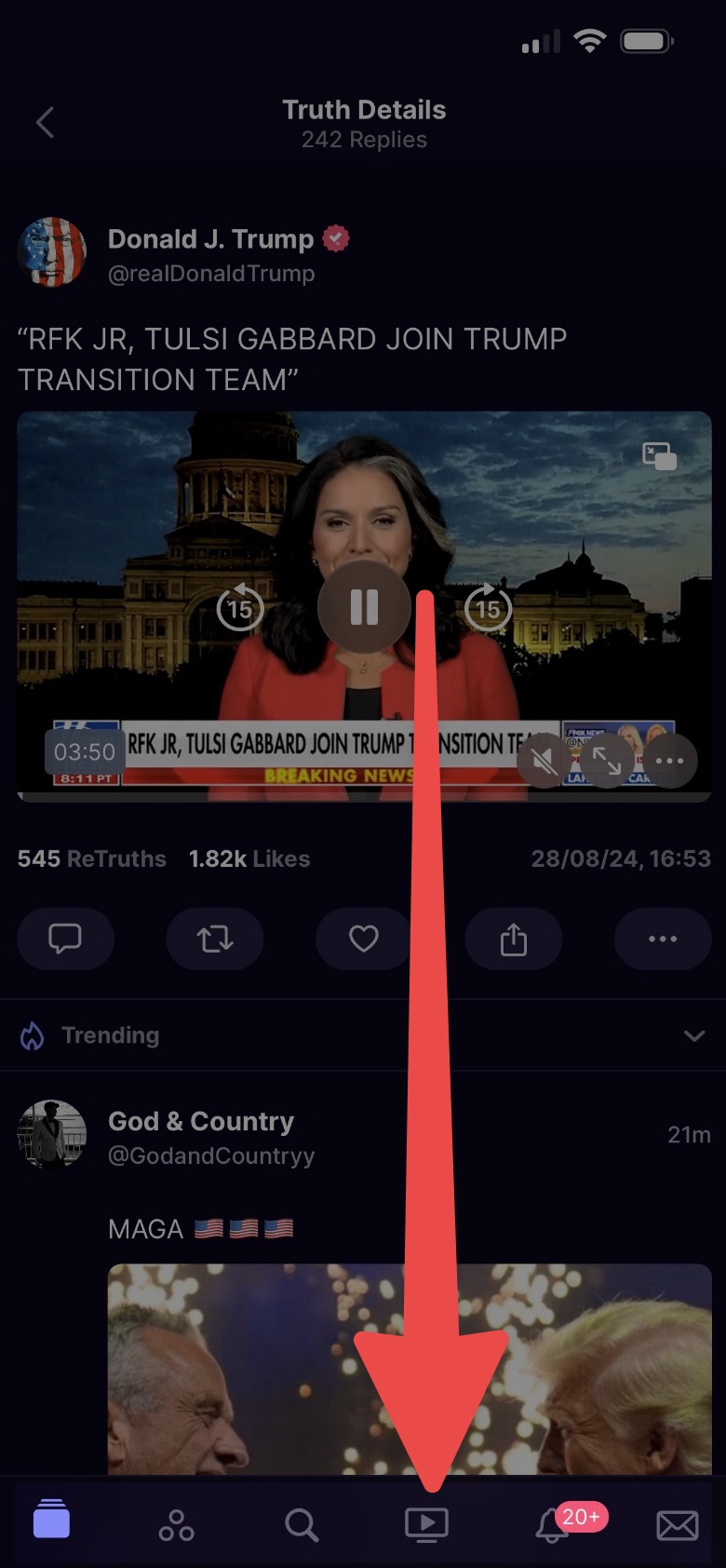 Trump Media Defies The Mainstream with Truth+ Streaming Platform