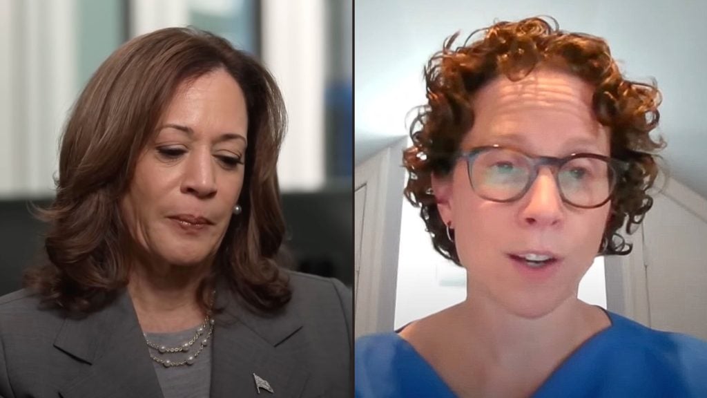 Vice President Kamala Harris and Google lawyer and Harris adviser Karen Dunn.